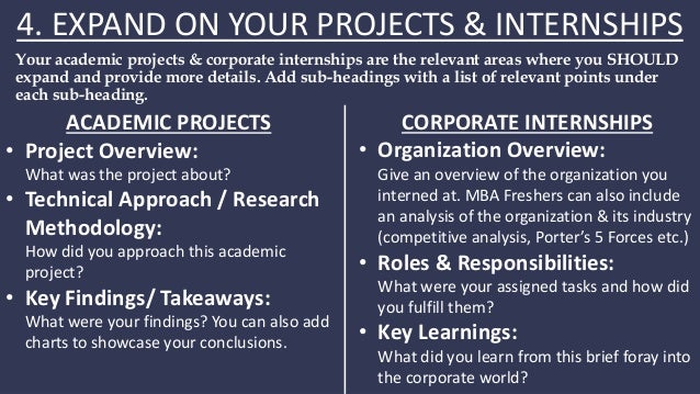 tips to improve resumes
