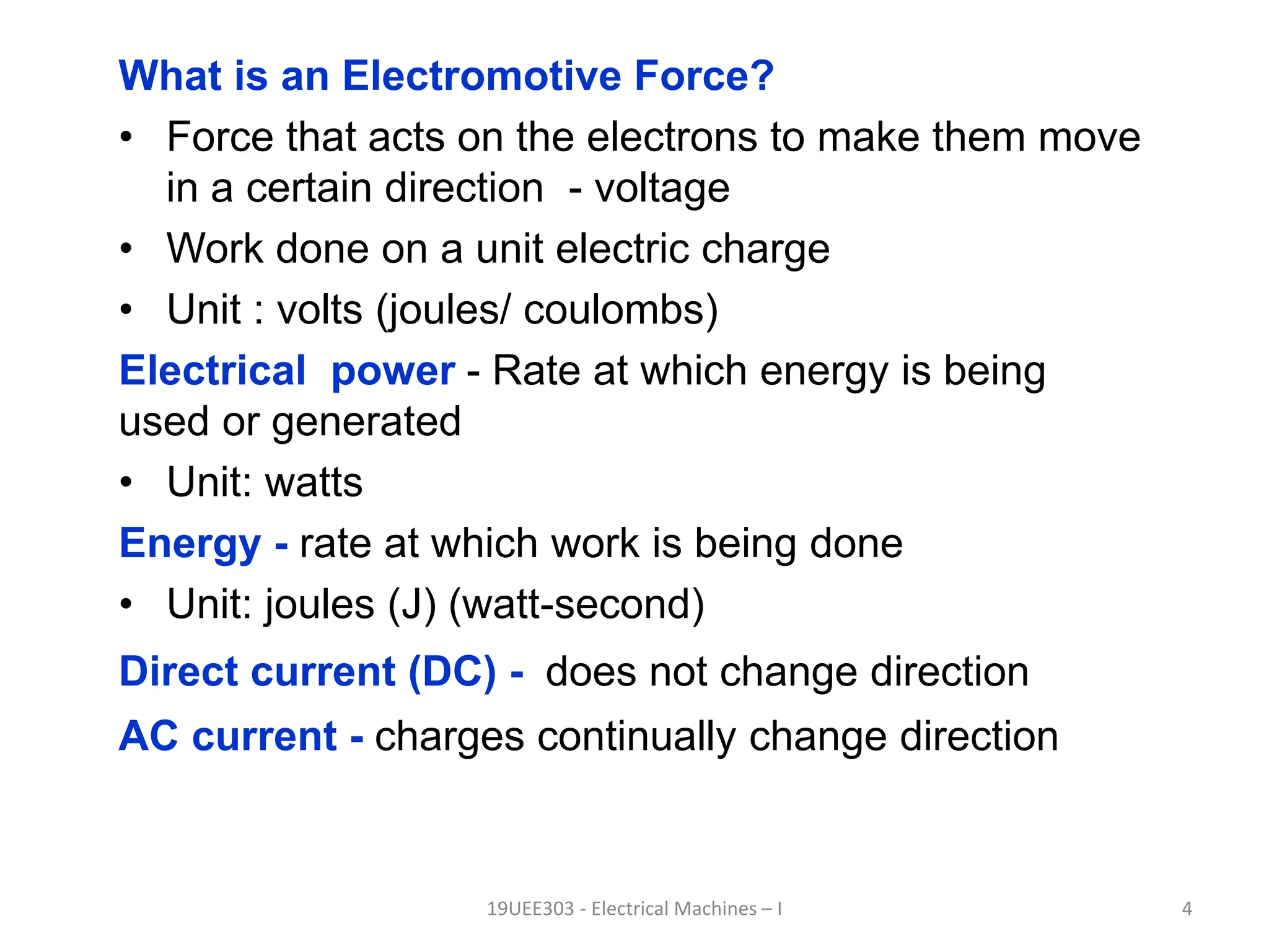 Introduction about the electrical machines | PPTX