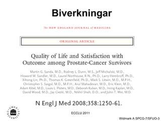 Biverkningar - Funding ECCLU 2011 