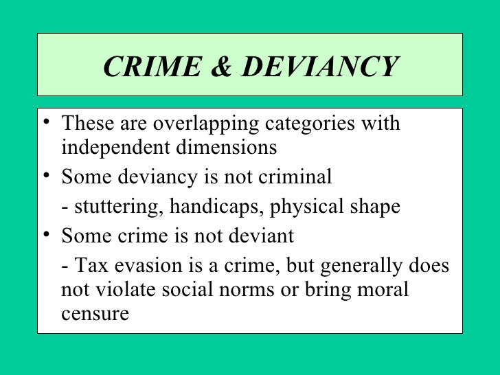 Sociology Of Deviance