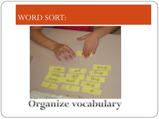 WORD SORT: