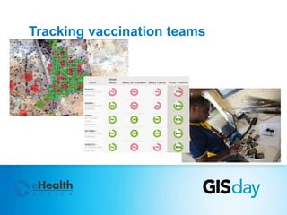 Tracking vaccination teams 

