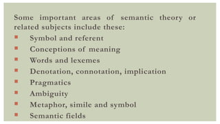 Semantics Connotations Presentasi Semantik untuk Mata Kuliah SEMANTIK | PPTX