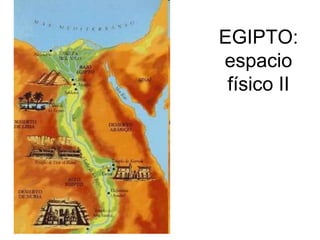 EGIPTO:
espacio
físico II
 