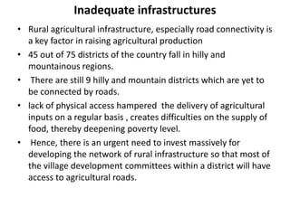 Agricultural Performance and Food Security in Nepal: Constraints and Challenges