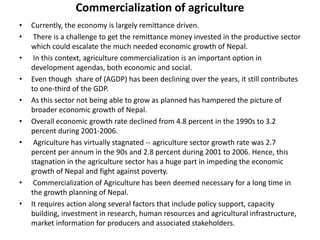 Agricultural Performance and Food Security in Nepal: Constraints and Challenges