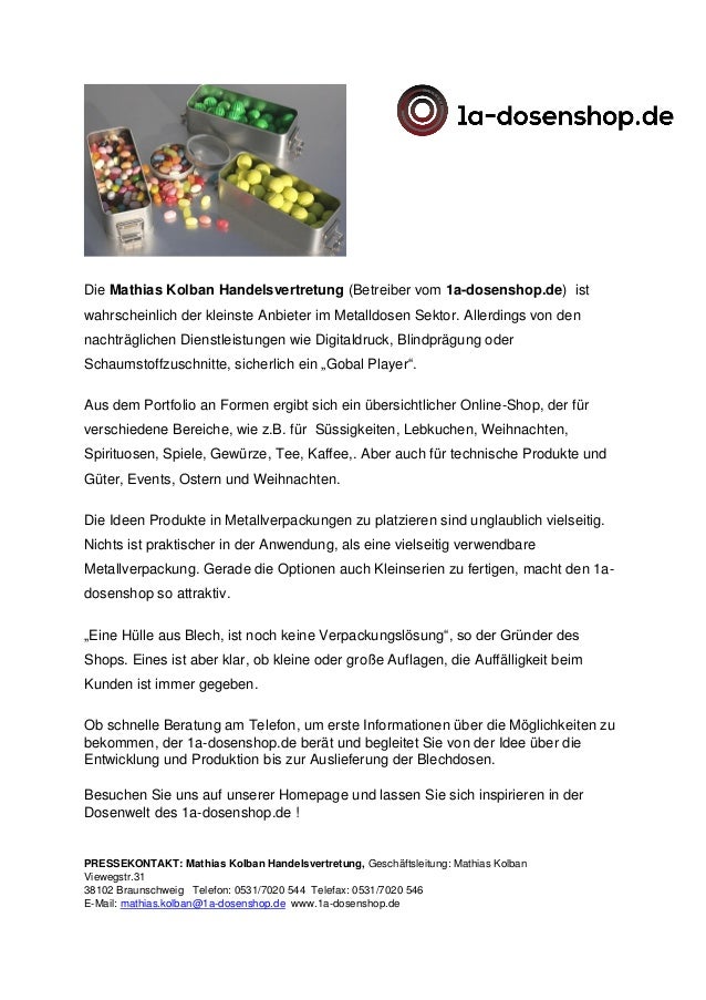 1a Dosenshop De Kleinster Anbieter Im Metalldosen Bereich