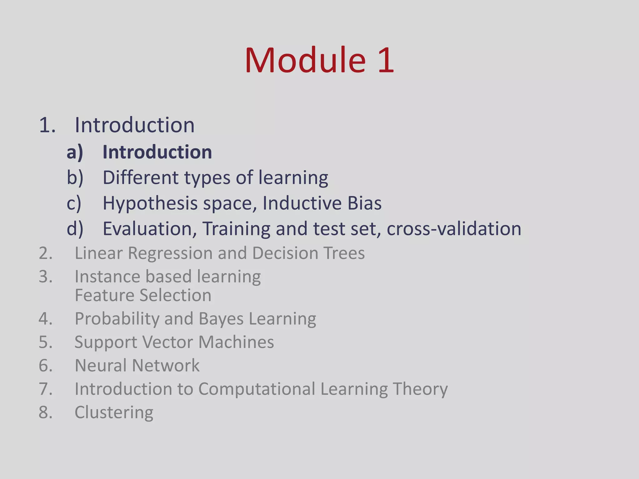 Introduction to Machine Learning | PDF