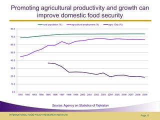 Food security policy challenges in central Asia: example of Tajikistan