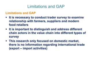 Markets for high-value commodities in Indonesia