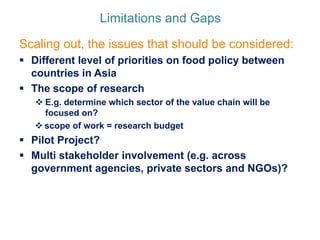 Markets for high-value commodities in Indonesia