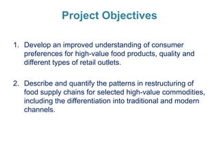 Markets for high-value commodities in Indonesia