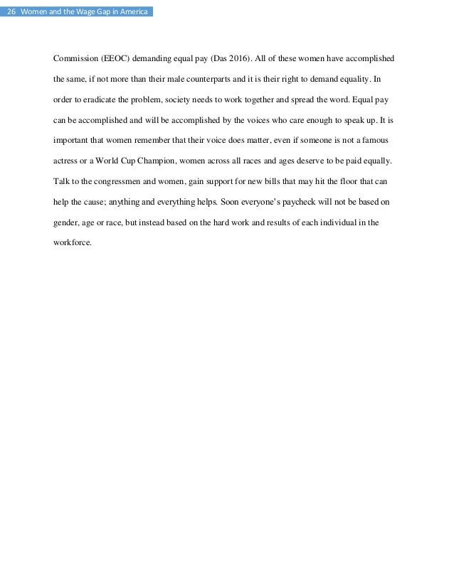 Equal pay essay bill