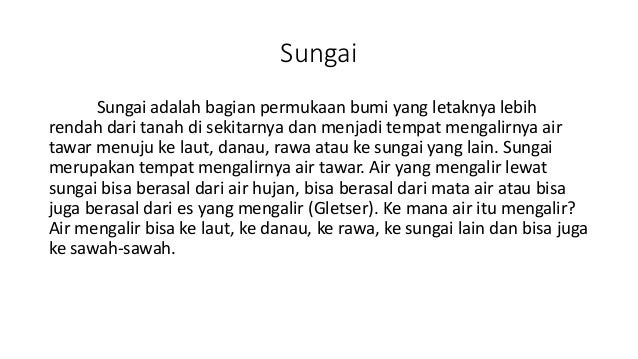 Geografi sungai Geografi sungai