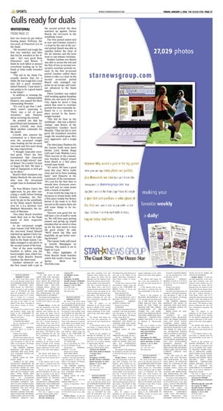WWW.STARNEWSGROUP.COM FRIDAY, JANUARY 1, 2016 THE OCEAN STAR PAGE 27SPORTS
79/100 (93,122.79) MORE OR
LESS PLUS INTEREST.
Surplus Money: If after the
sale and satisfaction of the mort-
gage debt, including costs and
expenses, there remains any sur-
plus money, the money will be
deposited into the Superior Court
Trust Fund and any person claim-
ing the surplus, or any part thereof,
may file a motion pursuant to
Court Rules 4:64-3 and 4:57-2
stating the nature and extent of that
person’s claim and asking for an
order directing payment of the sur-
plus money. The Sheriff or other
person conducting the sale will
have information regarding the
surplus, if any.
May be subject to an
Ordinance by the Ocean County
Board of Health: 87-01, Section
10. The Sheriff’s Department will
require notification of the certifi-
cation of the wells where applica-
ble.
The Sheriff shall deduct his
fees, costs and commissions of
sale from the total amount bid at
the sale.
A 20% deposit (cash or certi-
fied funds) is required from the
Successful Bidder at the time of
sale.
Seized as the property of
JOSEPH MEERMAN, JR, ET
AL, and taken in execution at the
suit of US BANK NAT. ASSN.,
AS TRUSTEE UNDER POOL-
ING & SERVICING AGREE-
MENT DATED AS OF NOVEM-
BER 1, 2005 MASTR ASSET-
BACKED SECURITIES TRUST
2005-FRE1 MTG. PASS-
THROUGH CERTIFICATES
SERIES 2005-FRE1 SUCCES-
SOR IN INTEREST BY
ASSIGNMENT OF JUDGMENT
ETC., to be sold by Michael G.
Mastronardy, Sheriff.
This sale is subject to post-
ponement without further notice.
Attorneys for Plaintiff
Phelan Hallinan & Diamond,
PC
400 Fellowship Rd., Suite 100
Mt. Laurel, NJ 08054
Sheriff’s Docket: CH769437
Dated: December 31, 2015;
January 7, 14, 21, 2016
($195.36) (592)
(1/1, 1/8, 1/15, 1/22)
The Ocean Star
70 EAST LAGOONA DRIVE
Tax Lot and Block No.: LOT:
22; BLOCK: 210.19
Dimensions: APPROXI-
MATELY: 6.10 FT X 21.03 FT X
39.50 FT X 75.01 FT X 60.00 FT
X 100.00 FT
Nearest Cross Street:
ALAMEDA DRIVE
The above description does not
constitute a full legal description,
said description is filed at the
Office of the Sheriff, 120 Hooper
Avenue, Toms River, NJ.
THE SHERIFF HEREBY
RESERVES THE RIGHT TO
ADJOURN THIS SALE WITH-
OUT FURTHER NOTICE BY
PUBLICATION.
PRIOR LIENS OF AFFI-
DAVIT: NONE
*SUBJECT TO ANY
UNPAID TAXES, MUNICIPAL
LIENS OR OTHER CHARGES,
AND ANY SUCH TAXES,
CHARGES, LIENS, INSUR-
ANCE PREMIUMS OR OTHER
ADVANCES MADE BY PLAIN-
TIFF PRIOR TO THIS SALE.
ALL INTERESTED PARTIES
ARE TO CONDUCT AND RELY
UPON THEIR OWN INDE-
PENDENT INVESTIGATION
TO ASCERTAIN WHETHER OR
NOT ANY OUTSTANDING
INTEREST REMAIN OF
RECORD AND/OR HAVE PRI-
ORITY OVER THE LIEN BEING
FORECLOSED AND, IF SO THE
CURRENT AMOUNT DUE
THEREON.
**IF THE SALE IS SET
ASIDE FOR ANY REASON,
THE PURCHASER AT THE
SALE SHALL BE ENTITLED
ONLY TO A RETURN OF THE
DEPOSIT PAID. THE PUR-
CHASER SHALL HAVE NO
FURTHER RECOURSE
AGAINST THE MORTGAGOR,
THE MORTGAGEE OR THE
MORTGAGEE’S ATTORNEY.
The amount of the judgment to
be satisfied by said sale is the sum
of $412,630.94 more or less, plus
interest; AND IN THE SECOND
PLACE TO DEFENDANT US
BANK NAT. ASSN., AS
TRUSTEE UNDER POOLING &
SERVICING AGREEMENT
**THE SUM OF**NINETY-
THREE THOUSAND ONE
HUNDRED TWENTY-TWO &
require notification of the certifi-
cation of the wells where applica-
ble.
The Sheriff shall deduct his
fees, costs and commissions of
sale from the total amount bid at
the sale.
A 20% deposit (cash or certi-
fied funds) is required from the
Successful Bidder at the time of
sale.
Seized as the property of
RICHARD BECKERMAN, ET
ALS, and taken in execution at the
suit of THE BANK OF NEW
YORK MELLON F/K/A THE
BANK OF NEW YORK AS
TRUSTEE FOR THE CERTIFI-
CATEHOLDERS OF THE
CWMBS, INC. CHL MORT-
GAGE PASS-THROUGH TRUST
2005-HYB8, MORTGAGE PASS-
THROUGH CERTIFICATES,
SERIES 2005-HYB8, to be sold
by Michael G. Mastronardy,
Sheriff.
This sale is subject to post-
ponement without further notice.
Attorneys for Plaintiff
Stern and Eisenberg
1581 Main Street
Suite 200
Warrington, PA 18976
Sheriff’s Docket: CH769433
Dated: December 31, 2015;
January 7, 14, 21, 2016
($150.48) (456)
(1/1, 1/8, 1/15, 1/22)
The Ocean Star
___________________________
OCEAN COUNTY
SHERIFF’S SALE
By virtue of the above stated
writ, to me directed, issued out of
the SUPERIOR COURT OF NEW
JERSEY, CHANCERY DIVI-
SION Docket No. F01124008,
will be exposed to sale at public
venue on TUESDAY the 26th
DAY, A.D. 2016 between the
hours of 12 o’clock and 5 o’clock
(at 2 o’clock) Prevailing Time in
the afternoon of said day at the
Office of the Sheriff, Toms River,
Township of Toms River, County
of Ocean, New Jersey.
All that tract or parcel of land
and premises, situate, lying and
being in the TOWNSHIP OF
BRICK, County of Ocean and
State of New Jersey.
Street and Street No.:
Prevailing Time in the afternoon of
said day at the Office of the
Sheriff, Toms River, Township of
Toms River, County of Ocean,
New Jersey.
All that tract or parcel of land
and premises, situate, lying and
being in the TOWNSHIP OF
BRICK, County of Ocean and
State of New Jersey.
Street and Street No.:
1172 RACHEL COURT
Tax Lot and Block No.: LOT: 2
QUAL#C1172; BLOCK: 1429.02
Dimensions: APPROXI-
MATELY: CONDO UNIT
Nearest Cross Street:
UNKNOWN
The above description does not
constitute a full legal description,
said description is filed at the
Office of the Sheriff, 120 Hooper
Avenue, Toms River, NJ.
THE SHERIFF HEREBY
RESERVES THE RIGHT TO
ADJOURN THIS SALE WITH-
OUT FURTHER NOTICE BY
PUBLICATION.
PRIOR LIENS OF AFFI-
DAVIT:
TAXES CURRENT
THROUGH 3RD QTR. OF 2015
*PLUS INTEREST ON
THESE FIGURES THROUGH
DATE OF PAYOFF AND ANY
AND ALL SUBSEQUENT
TAXES, WATER AND SEWER
AMOUNTS.
The amount of the judgment to
be satisfied by said sale is the sum
of $250,201.98 more or less, plus
interest.
Surplus Money: If after the
sale and satisfaction of the mort-
gage debt, including costs and
expenses, there remains any sur-
plus money, the money will be
deposited into the Superior Court
Trust Fund and any person claim-
ing the surplus, or any part thereof,
may file a motion pursuant to
Court Rules 4:64-3 and 4:57-2
stating the nature and extent of that
person’s claim and asking for an
order directing payment of the sur-
plus money. The Sheriff or other
person conducting the sale will
have information regarding the
surplus, if any.
May be subject to an
Ordinance by the Ocean County
Board of Health: 87-01, Section
10. The Sheriff’s Department will
gage debt, including costs and
expenses, there remains any sur-
plus money, the money will be
deposited into the Superior Court
Trust Fund and any person claim-
ing the surplus, or any part thereof,
may file a motion pursuant to
Court Rules 4:64-3 and 4:57-2
stating the nature and extent of that
person’s claim and asking for an
order directing payment of the sur-
plus money. The Sheriff or other
person conducting the sale will
have information regarding the
surplus, if any.
May be subject to an
Ordinance by the Ocean County
Board of Health: 87-01, Section
10. The Sheriff’s Department will
require notification of the certifi-
cation of the wells where applica-
ble.
The Sheriff shall deduct his
fees, costs and commissions of
sale from the total amount bid at
the sale.
A 20% deposit (cash or certi-
fied funds) is required from the
Successful Bidder at the time of
sale.
Seized as the property of
FRANK M. BIONDI, ET ALS,
and taken in execution at the suit
of BAYVIEW LOAN SERVIC-
ING LLC, to be sold by Michael
G. Mastronardy, Sheriff.
This sale is subject to post-
ponement without further notice.
Attorneys for Plaintiff
Fein, Such, Kahn & Shepard
7 Century Drive
Suite 201
Parsippany, NJ 07054
Sheriff’s Docket: CH769431
Dated: December 31, 2015;
January 7, 14, 21, 2016
($132.00) (400)
(1/1, 1/8, 1/15, 1/22)
The Ocean Star
___________________________
OCEAN COUNTY
SHERIFF’S SALE
By virtue of the above stated
writ, to me directed, issued out of
the SUPERIOR COURT OF NEW
JERSEY, CHANCERY DIVI-
SION Docket No. F04010914,
will be exposed to sale at public
venue on TUESDAY the 26th
DAY OF JANUARY, A.D. 2016
between the hours of 12 o’clock
and 5 o’clock (at 2 o’clock)
Conway, P.C.
216 Haddon Avenue
Suite 303
Westmont, NJ 08108
Sheriff’s Docket: CH769428
Dated: December 31, 2015;
January 7, 14, 21, 2016
($178.20) (540)
(1/1, 1/8, 1/15, 1/22)
The Ocean Star
___________________________
OCEAN COUNTY
SHERIFF’S SALE
By virtue of the above stated
writ, to me directed, issued out of
the SUPERIOR COURT OF NEW
JERSEY, CHANCERY DIVI-
SION Docket No. F1406310, will
be exposed to sale at public venue
on TUESDAY the 26th DAY OF
JANUARY, A.D. 2016 between
the hours of 12 o’clock and 5
o’clock (at 2 o’clock) Prevailing
Time in the afternoon of said day
at the Office of the Sheriff, Toms
River, Township of Toms River,
County of Ocean, New Jersey.
All that tract or parcel of land
and premises, situate, lying and
being in the TOWNSHIP OF
BRICK, County of Ocean and
State of New Jersey.
Street and Street No.:
321 TEXAS DR.
Tax Lot and Block No.: LOT:
83, 84, 85; BLOCK: 383.03
Dimensions: APPROXI-
MATELY: 75 X 100
Nearest Cross Street:
PINE TREE DRIVE
The above description does not
constitute a full legal description,
said description is filed at the
Office of the Sheriff, 120 Hooper
Avenue, Toms River, NJ.
THE SHERIFF HEREBY
RESERVES THE RIGHT TO
ADJOURN THIS SALE WITH-
OUT FURTHER NOTICE BY
PUBLICATION.
PRIOR LIENS OF AFFI-
DAVIT: NONE
WATER OPEN $121.79,
SEWER OPEN $177.74.
Total as of September 1, 2015:
$299.53
The amount of the judgment to
be satisfied by said sale is the sum
of $374,195.42 more or less, plus
interest.
Surplus Money: If after the
sale and satisfaction of the mort-
THEREON.
**IF THE SALE IS SET
ASIDE FOR ANY REASON,
THE PURCHASER AT THE
SALE SHALL BE ENTITLED
ONLY TO A RETURN OF THE
DEPOSIT PAID. THE PUR-
CHASER SHALL HAVE NO
FURTHER RECOURSE
AGAINST THE MORTGAGOR,
THE MORTGAGEE OR THE
MORTGAGEE’S ATTORNEY.
The amount of the judgment to
be satisfied by said sale is the sum
of $245,278.21 more or less, plus
interest.
Surplus Money: If after the
sale and satisfaction of the mort-
gage debt, including costs and
expenses, there remains any sur-
plus money, the money will be
deposited into the Superior Court
Trust Fund and any person claim-
ing the surplus, or any part thereof,
may file a motion pursuant to
Court Rules 4:64-3 and 4:57-2
stating the nature and extent of that
person’s claim and asking for an
order directing payment of the sur-
plus money. The Sheriff or other
person conducting the sale will
have information regarding the
surplus, if any.
May be subject to an
Ordinance by the Ocean County
Board of Health: 87-01, Section
10. The Sheriff’s Department will
require notification of the certifi-
cation of the wells where applica-
ble.
The Sheriff shall deduct his
fees, costs and commissions of
sale from the total amount bid at
the sale.
A 20% deposit (cash or certi-
fied funds) is required from the
Successful Bidder at the time of
sale.
Seized as the property of
NICOLE NICHILO, ET ALS, and
taken in execution at the suit of
HSBC BANK USA, NATIONAL
ASSOCIATION AS TRUSTEE
FOR MOMURA ASSET
ACCEPTANCE CORPORATION
MORTGAGE PASS-THROUGH
CERTIFICATES, SERIES 2005-
AP3, to be sold by Michael G.
Mastronardy, Sheriff.
This sale is subject to post-
ponement without further notice.
Attorneys for Plaintiff
McCabe, Weisberg &
___________________________
OCEAN COUNTY
SHERIFF’S SALE
By virtue of the above stated
writ, to me directed, issued out of
the SUPERIOR COURT OF NEW
JERSEY, CHANCERY DIVI-
SION Docket No. F03575413,
will be exposed to sale at public
venue on TUESDAY the 26th
DAY OF JANUARY, A.D. 2016
between the hours of 12 o’clock
and 5 o’clock (at 2 o’clock)
Prevailing Time in the afternoon of
said day at the Office of the
Sheriff, Toms River, Township of
Toms River, County of Ocean,
New Jersey.
All that tract or parcel of land
and premises, situate, lying and
being in the TOWNSHIP OF
BRICK, County of Ocean and
State of New Jersey.
Street and Street No.:
12 BOXWOOD DRIVE
Tax Lot and Block No.: LOT:
10; BLOCK: 701.33
Dimensions: APPROXI-
MATELY: 106.21’ X 122.06’ X
8.32’ X 99.06’
Nearest Cross Street:
LAKELAND DRIVE
The above description does not
constitute a full legal description,
said description is filed at the
Office of the Sheriff, 120 Hooper
Avenue, Toms River, NJ.
THE SHERIFF HEREBY
RESERVES THE RIGHT TO
ADJOURN THIS SALE WITH-
OUT FURTHER NOTICE BY
PUBLICATION.
PRIOR LIENS OF AFFI-
DAVIT: NONE
*SUBJECT TO ANY LIENS
INSURANCE PREMIUMS OR
OTHER ADVANCES MADE BY
PLAINTIFF PRIOR TO THIS
SALE. ALL INTERESTED PAR-
TIES ARE TO CONDUCT AND
RELY UPON THEIR OWN
INDEPENDENT INVESTIGA-
TION TO ASCERTAIN
WHETHER OR NOT ANY OUT-
STANDING INTEREST SUB-
JECT TO ANY UNPAID TAXES,
MUNICIPAL LIENS OR OTHER
CHARGES AND ANY SUCH
CHARGES, REMAIN OF
RECORD AND/OR HAVE PRI-
ORITY OVER THE LIEN BEING
FORECLOSED AND, IF SO THE
CURRENT AMOUNT DUE
first two bouts by pin before
beating James Verbeyst, the
two-seed, of Princeton 13-6 in
the finals.
“He wrestled real tough the
first two matches and then
that kid he wrestled in the fi-
nals – he’s very good from
Princeton,” said Bower. “I
think he tech falled or pinned
everybody leading up to the
finals so John really wrestled
tough.”
“The kid in the finals I’ve
actually known him for a
while. He was tough kid, a real
nice kid a good wrestler,”
added Finnerty. “I just knew it
was going to be a good match
in the finals.”
In addition to winning the
145-pound championship
Finnerty was named the Most
Outstanding Wrestler.
“It’s cool to get that. I defi-
nitely wasn’t expecting it.
There was a lot of good
wrestlers,” said Finnerty
about receiving the reward.
He pointed out that his
good friend and teammate, Gi-
ancarlo Crivelli, was most
likely another contender for
the award.
Crivelli, who entered the
tournament as a three-seed,
won the 152-pound weight
class, beating out the six-seed,
two-seed and five-seed along
the way, respectively.
“I thought Giancarlo wres-
tled great. That’s the first
tournament that Giancarlo
has won in high school,” stat-
ed Bower. “As a senior I’m just
so happy for him. We have a
wall of champions so he’ll get
up on there.”
Beach’s third champion was
Jimmy Sherlock, the one-seed,
who won the 160-pound
weight class in dominant fash-
ion.
He beat Moises Garra, the
eight-seed, by pin after exe-
cuting a cradle before besting
Kelvin Gonzalez, the five-
seed, by pin in the semifinals.
In the finals match Sherlock
won by a 6-4 decision over
Matthew Menendez, the six-
seed, of Bayonne.
Two other Beach wrestlers
made their way to the finals
match of their respective
brackets.
In the 106-pound weight
class Garnet Gull Will Jarvis,
the one-seed, found himself
matched up against Chris Cas-
tiglia, the two-seed, of Lake-
land in the finals match. Cas-
tiglia managed to pin Jarvis in
the second round of the bout.
One of the most exciting
brackets to follow was the
heavyweight class, which fea-
tured Point Beach’s Forrest
Gardner, the three-seed.
Gardner advanced out of
the first round with a pin in
the second period. He then
matched up against Davius
Bunch, the two-seed, in the
semifinals round.
The first period ended tied
at zero and Gardner earned a
1-0 lead by the end of the sec-
ond period. Bunch was able to
equalize before the close of
the six minutes and the bout
went to one-minute overtime.
Neither Gardner nor Bunch
was able to secure the win and
the first of two 30-second con-
secutive overtime periods en-
sued. In the first 30-second
period Gardner added three
points to take a 4-1 lead. In the
second 30-second period
Bunch only managed one
point on an escape and Gard-
ner advanced to the finals
match.
There Gardner was tasked
with working against Jonathan
Beltre, the one-seed, of Union
City. Again he faced a long
match that went to overtime
periods but was eventually de-
feated by a 2-1 decision to
place second in the heavy-
weight bracket.
“The kid he beat in the
semifinals – that was a district
champ,” said Bower of the
competition Gardner faced
Monday. “That last kid is very
good. He [Gardner] wrestled
tough. He wrestled great. He’s
very aggressive and a tough
kid.”
The third place finishers for
the Garnet Gulls were Jared
Hoeler [126], Roddy Rupp
[138] and Cade Watkins [220].
Their success in the consola-
tion brackets helped propel
Point Beach to a first place
overall team finish.
“It’s sweet. We have a good
team this year. We’re really
close and we’ve been working
hard,” said Finnerty at the
conclusion of the tournament.
“It’s cool for the first time to
wrestle here. Everyone wres-
tled well and we came home
with a bunch of medals.”
It was worth the long trip to
Secaucus to return home with
a first place trophy but Bower
knows if the team is to find
success in the season there are
still some things to be im-
proved.
“Success was good but we
still have a lot of stuff to work
on. We still have guys getting
pinned and giving up stupid
mistakes that we need to clean
up for the dual meets to beat
the good teams,” he said.
“We’ll watch the film and
hopefully we get better mov-
ing forward.”
The Garnet Gulls will travel
to wrestle Manalapan on
Tuesday. The match is set to
begin at 6 p.m.
For video highlights of
Point Beach’s finals matches
watch this week’s Ocean Star
Sports Show on
YouTube.com.
Gulls ready for duals
INVITATIONAL
FROM PAGE 23
 