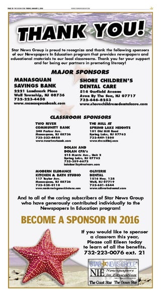 WWW.STARNEWSGROUP.COMPAGE 28 THE OCEAN STAR FRIDAY, JANUARY 1, 2016
 