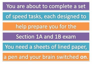 1 a + 1b revision
