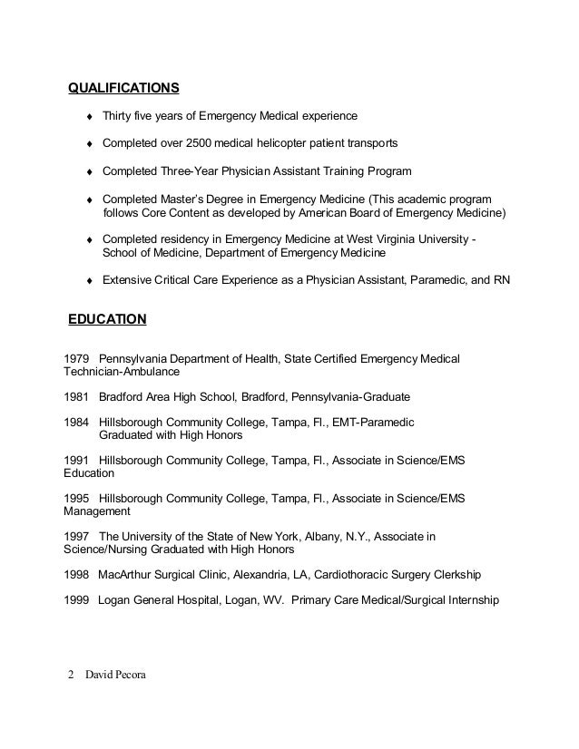 Critical Care Physician Assistant Resume Critical Care Physician Assistant Resume