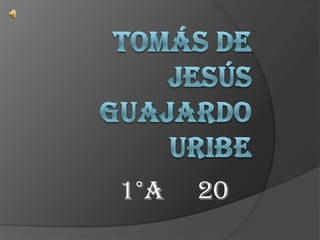 Tomás de Jesús Guajardo Uribe 1°A     20 