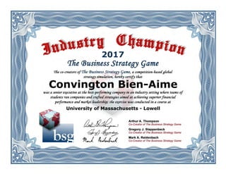University of Massachusetts - Lowell
Convington Bien-Aime
2017
 
