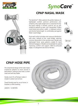 SYNOCARE RESPIRATORY AND BATTERY