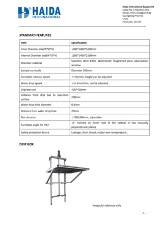 IEC60529 IP Water Test Proposal | PDF