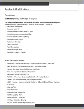 DEUTSCHOtis - Drilling Supervisor - Resume OD Edit | DOC | Business ...