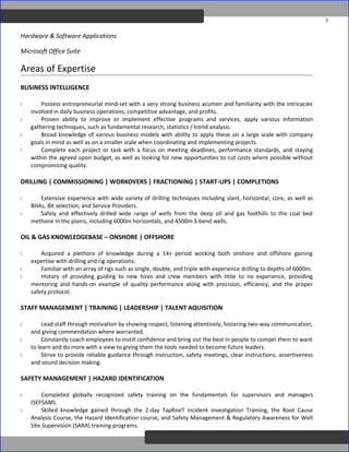 DEUTSCHOtis - Drilling Supervisor - Resume OD Edit | DOC | Business ...