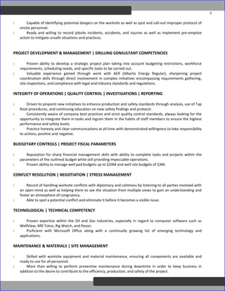 DEUTSCHOtis - Drilling Supervisor - Resume OD Edit | DOC