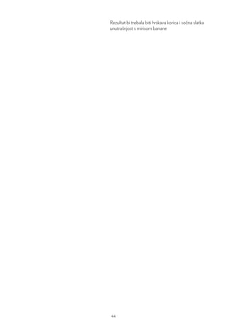 Rezultat bi trebala biti hrskava korica i sočna slatka
unutrašnjost s mirisom banane
44
 