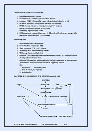 ACUTE and CHRONIC AORTIC INSUFFICIENCY-DR MAGDI SASI 2016 | PDF