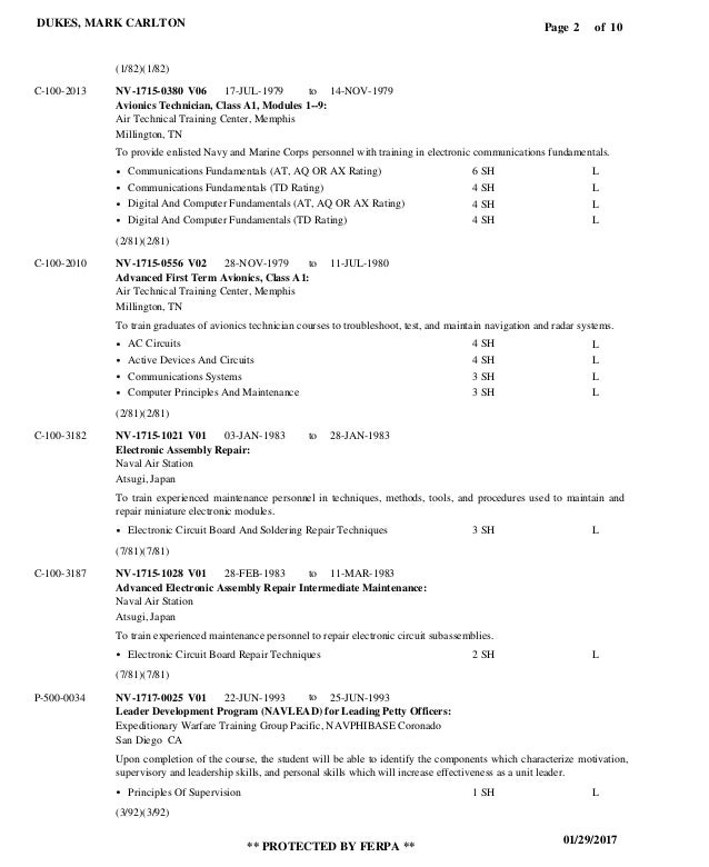 Joint Services Transcript (JST)