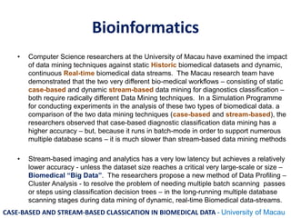 Real-time Biomedical Data Streaming
Real-time Biomedical Data Streaming
• Most of these Biomedical datasets are huge – pot...