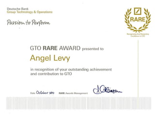 2012 Rare Award -LinkedIn