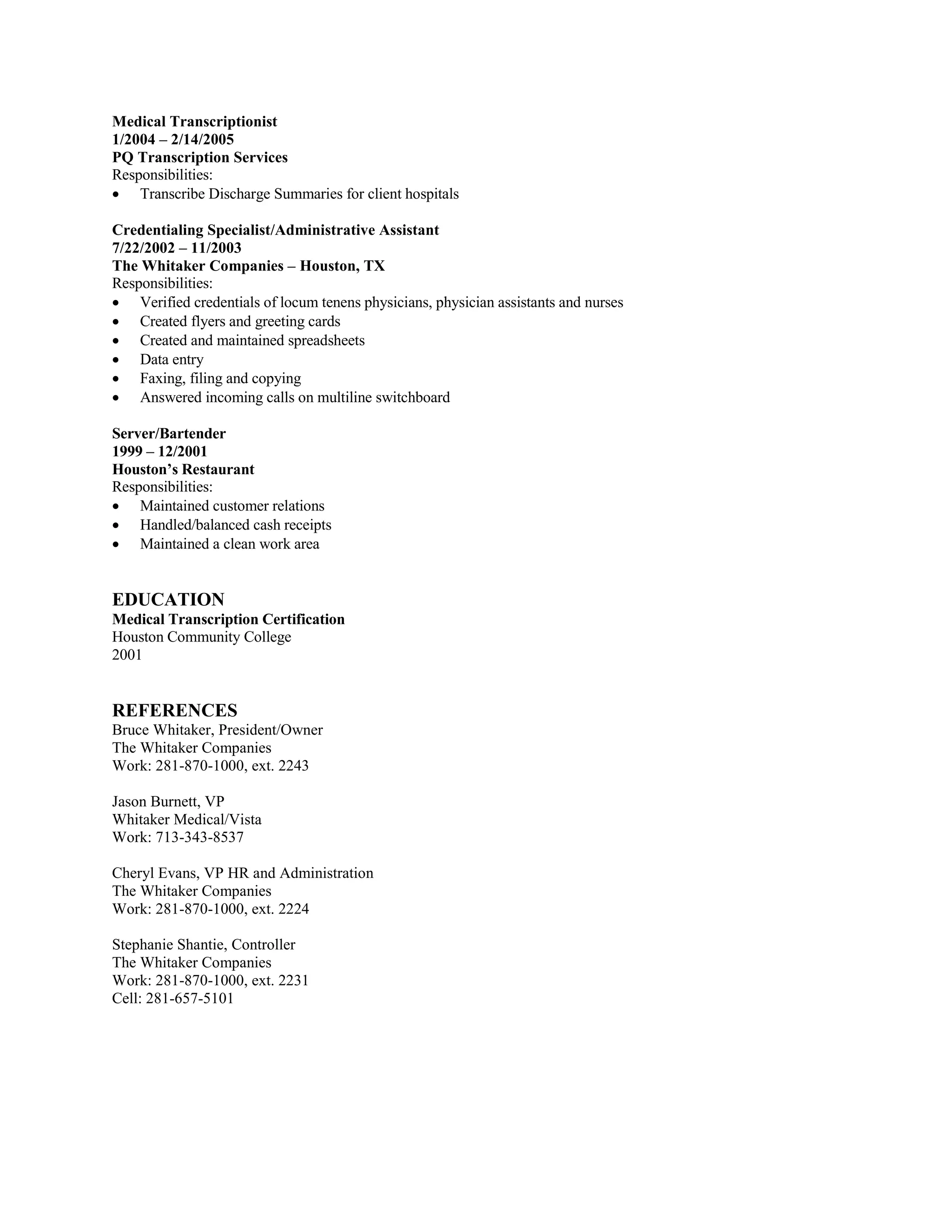 Bobbie Bell Resume f PDF - Bobbie Bell Resume F 2 2048 