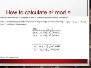 Calculating Mod modular arithmetic | PPTX