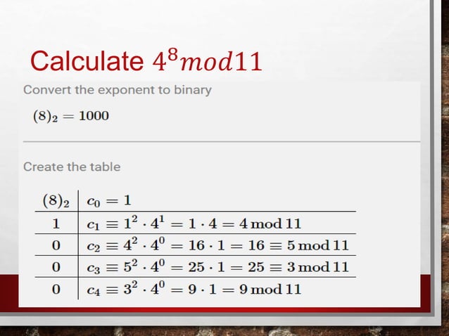 modular arithmetic | PPTX