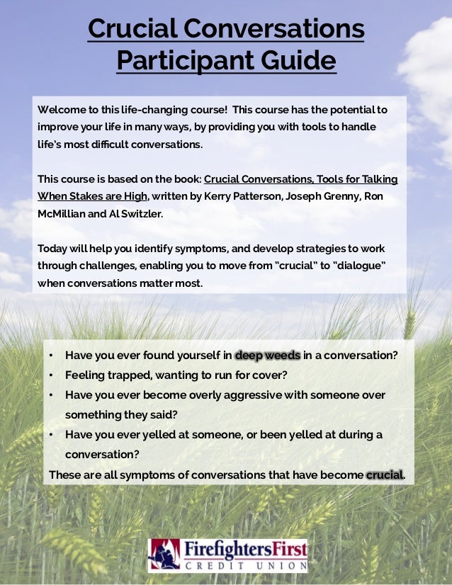 Crucial Conversations PG