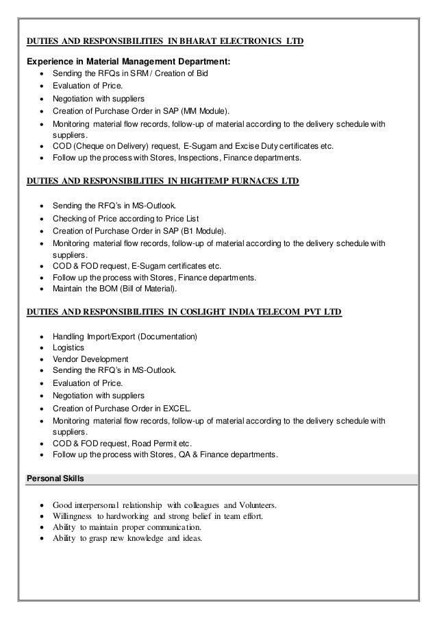 np resumes