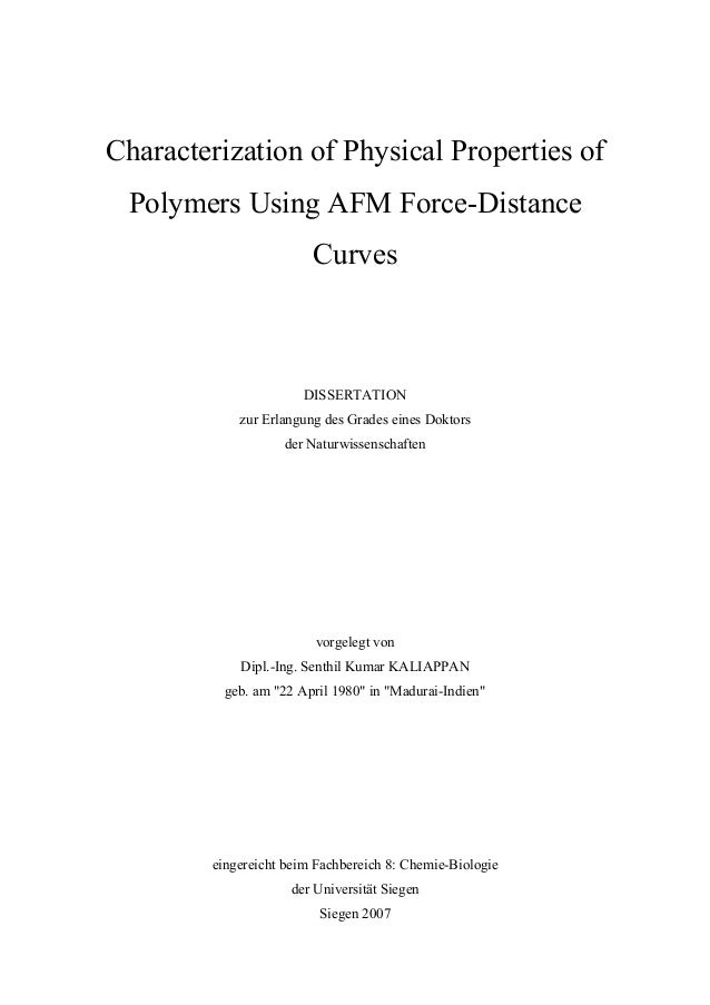 Phd thesis on polymers