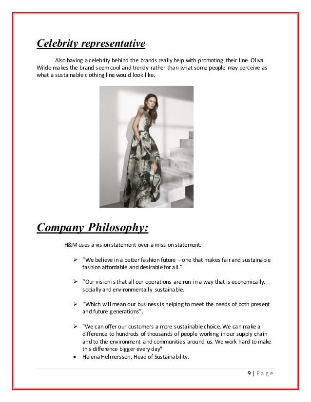 h&m mission statement