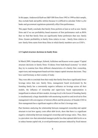 IMPACT OF FAMILY OWNERSHIP ON CAPITAL STRUCTURE DECISIONS – AN INDIAN ...