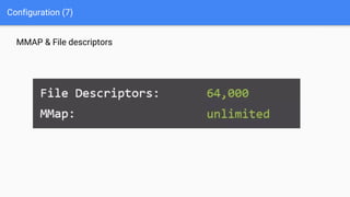 Configuration (7)
MMAP & File descriptors
 