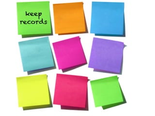 keep
records




          Text
 