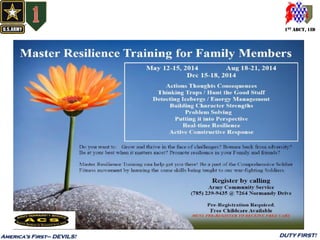 1ST ABCT, 1ID
America’s First– DEVILS! DUTY FIRST!
 