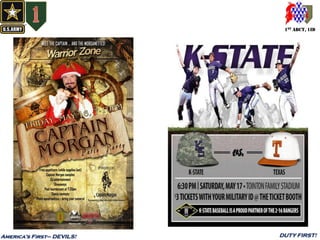 1ST ABCT, 1ID
America’s First– DEVILS! DUTY FIRST!
 