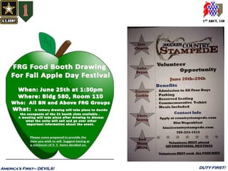 1ST ABCT, 1ID
America’s First– DEVILS! DUTY FIRST!
 