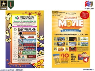 1ST ABCT, 1ID
America’s First– DEVILS! DUTY FIRST!
 