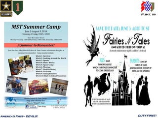 1ST ABCT, 1ID
America’s First– DEVILS! DUTY FIRST!
 