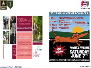 1ST ABCT, 1ID
America’s First– DEVILS! DUTY FIRST!
 